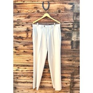 TOMMY BAHAMA | Silk Blend Cream Off White Tan Summer Lightweight Casual Pants